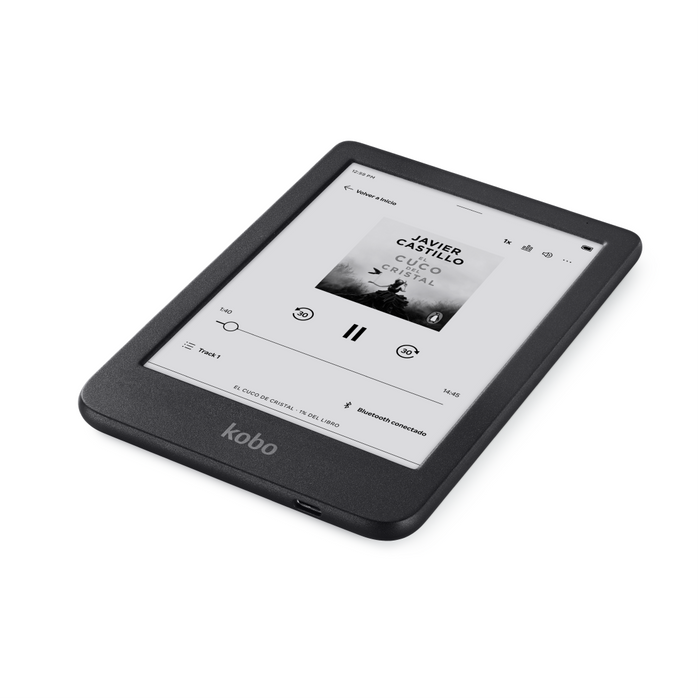 Kobo Clara BW negro recostado.