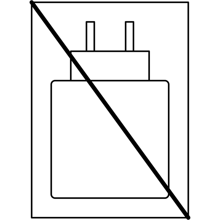 Adaptador de corriente no incluido.