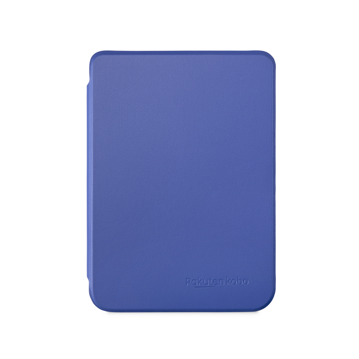 Vista frontal de la funda SleepCover básica color azul cobalto para Kobo Clara Colour/BW.
