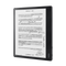 Kobo Elipsa 2E negro, vista frontal en ángulo.